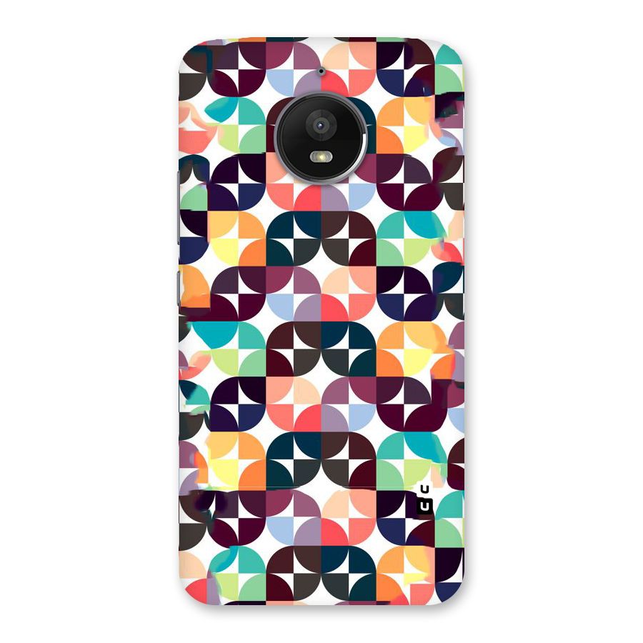Multicolor Arc Back Case for Moto E4 Plus