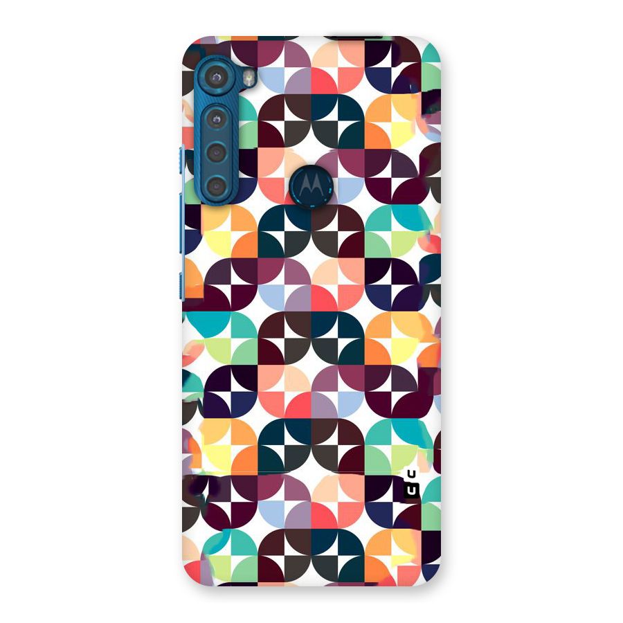 Multicolor Arc Back Case for Motorola One Fusion Plus