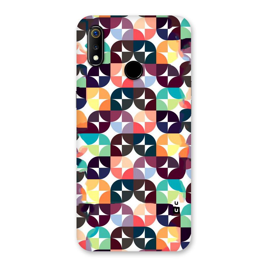 Multicolor Arc Back Case for Realme 3