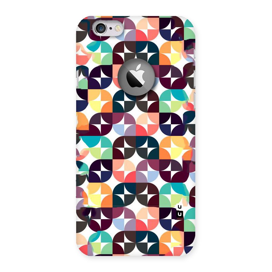 Multicolor Arc Back Case for iPhone 6 Logo Cut