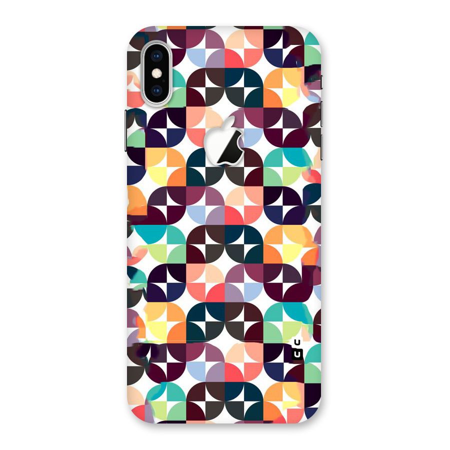 Multicolor Arc Back Case for iPhone XS Max Apple Cut