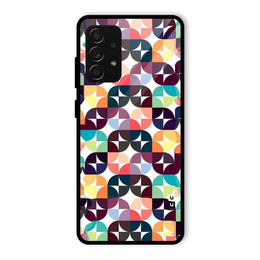 Multicolor Arc Glass Back Case for Galaxy A53 5G