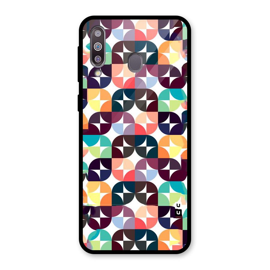 Multicolor Arc Glass Back Case for Galaxy M30