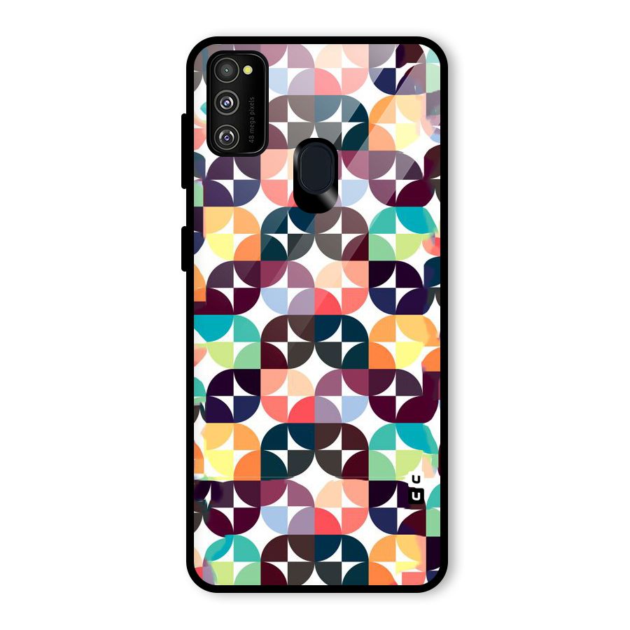 Multicolor Arc Glass Back Case for Galaxy M30s