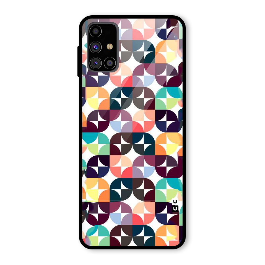 Multicolor Arc Glass Back Case for Galaxy M31s