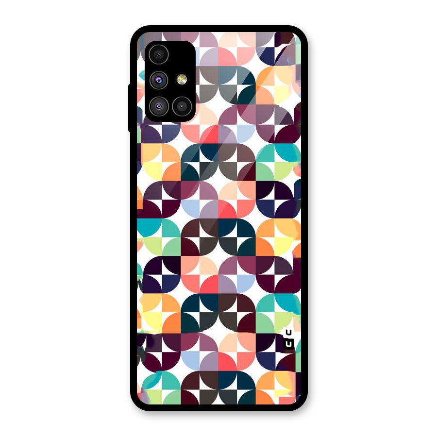 Multicolor Arc Glass Back Case for Galaxy M51