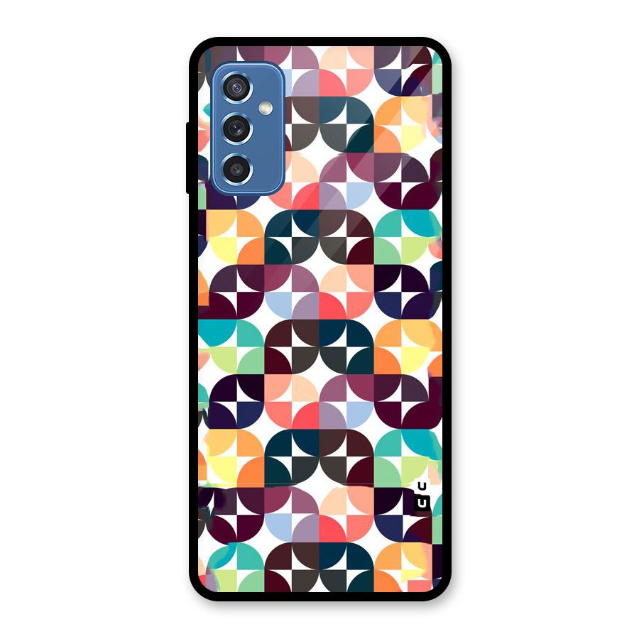 Multicolor Arc Glass Back Case for Galaxy M52 5G