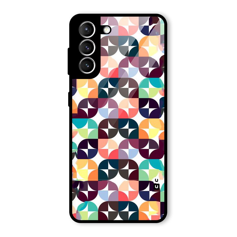 Multicolor Arc Glass Back Case for Galaxy S21 5G