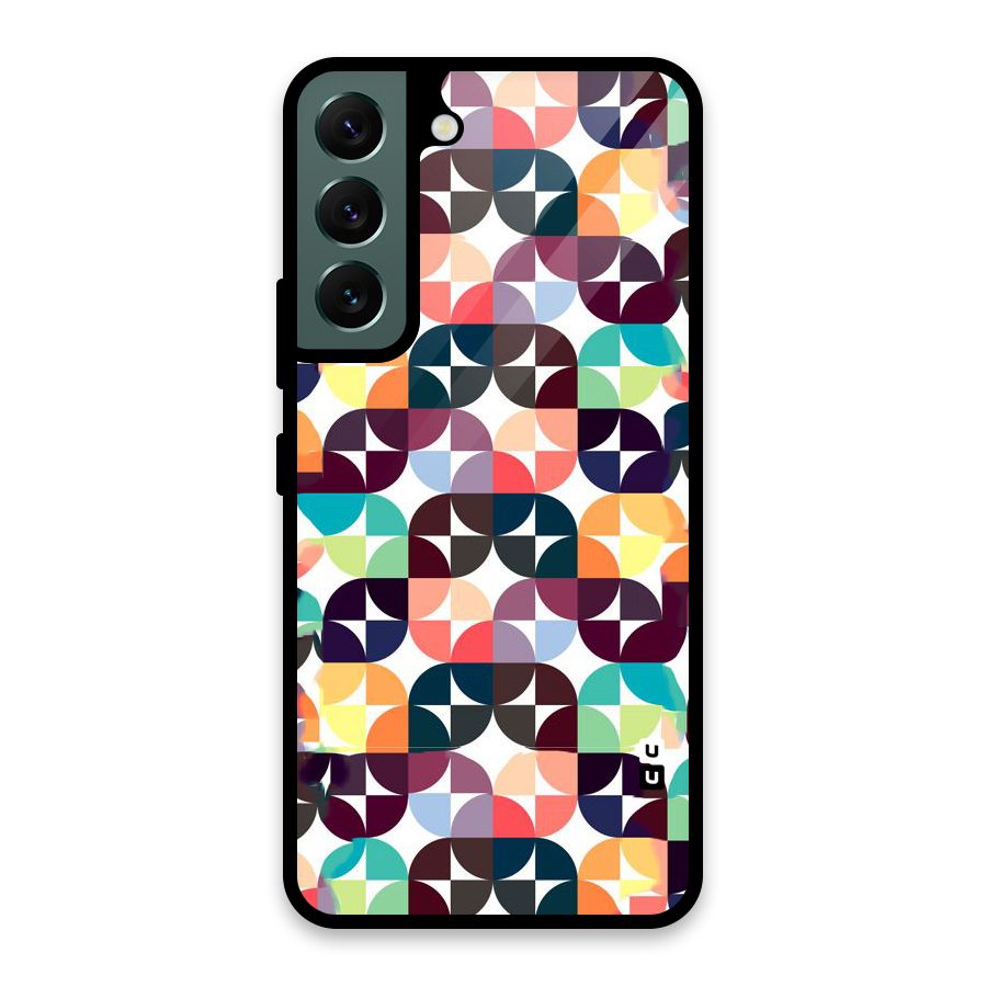 Multicolor Arc Glass Back Case for Galaxy S22 5G