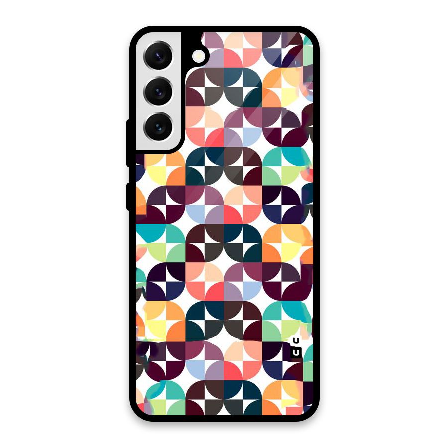 Multicolor Arc Glass Back Case for Galaxy S22 Plus 5G