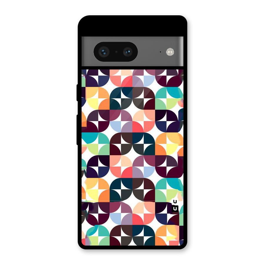 Multicolor Arc Glass Back Case for Google Pixel 7