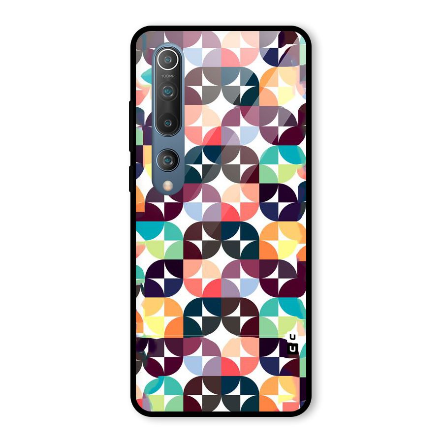 Multicolor Arc Glass Back Case for Mi 10