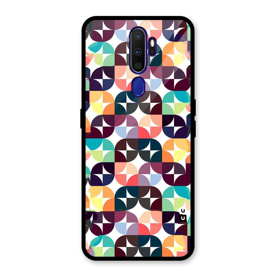 Multicolor Arc Glass Back Case for Oppo A9 (2020)
