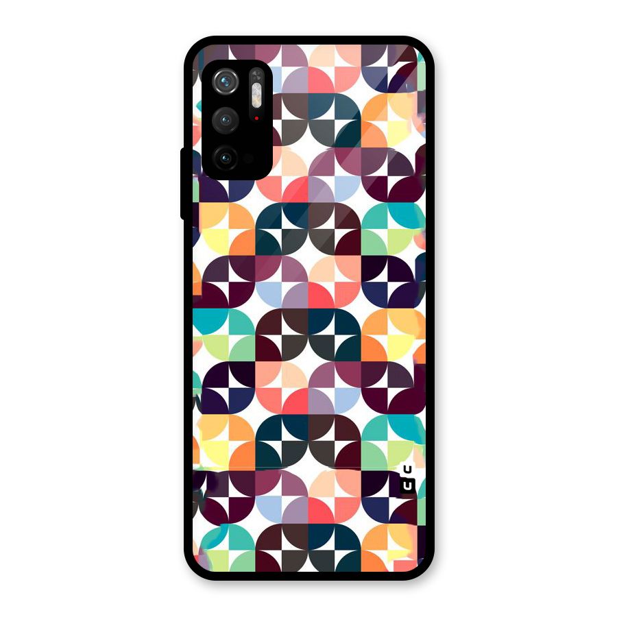 Multicolor Arc Glass Back Case for Poco M3 Pro 5G