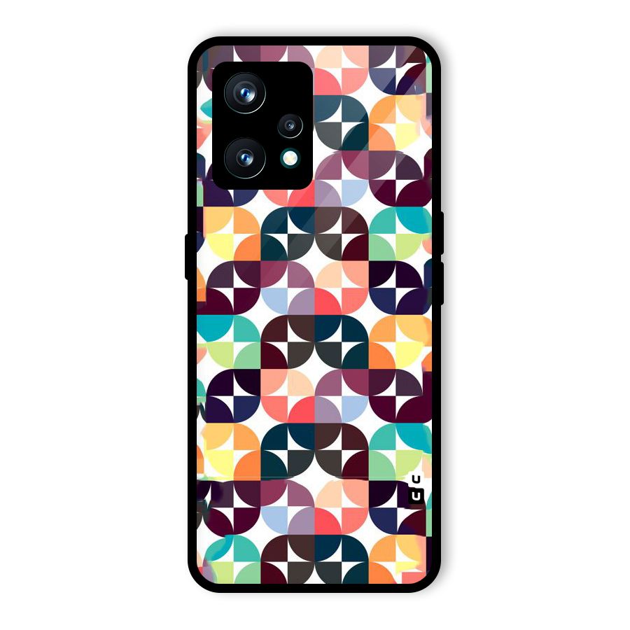 Multicolor Arc Glass Back Case for Realme 9 Pro Plus 5G