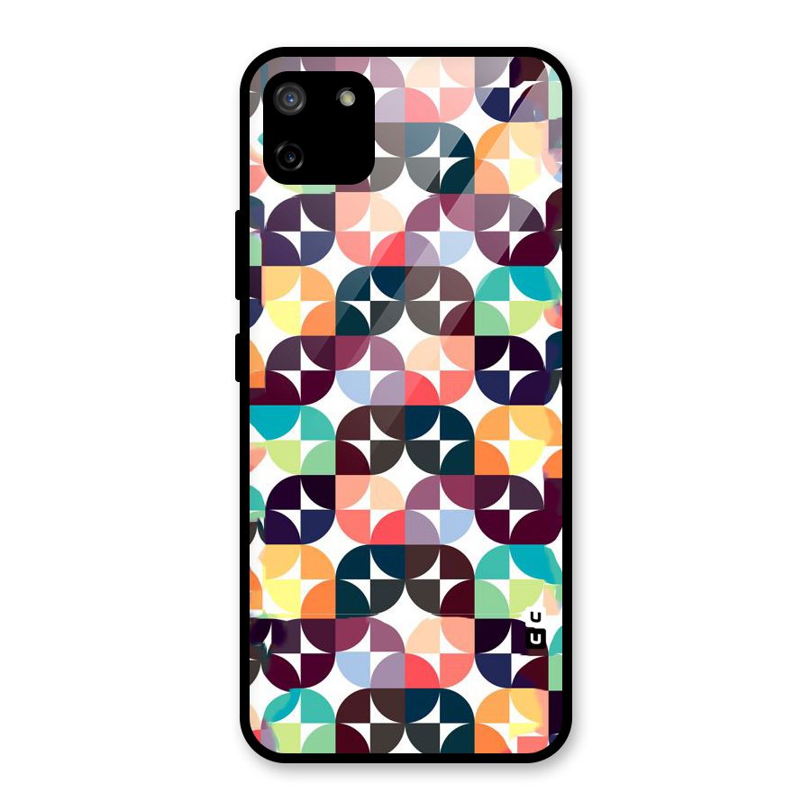 Multicolor Arc Glass Back Case for Realme C11