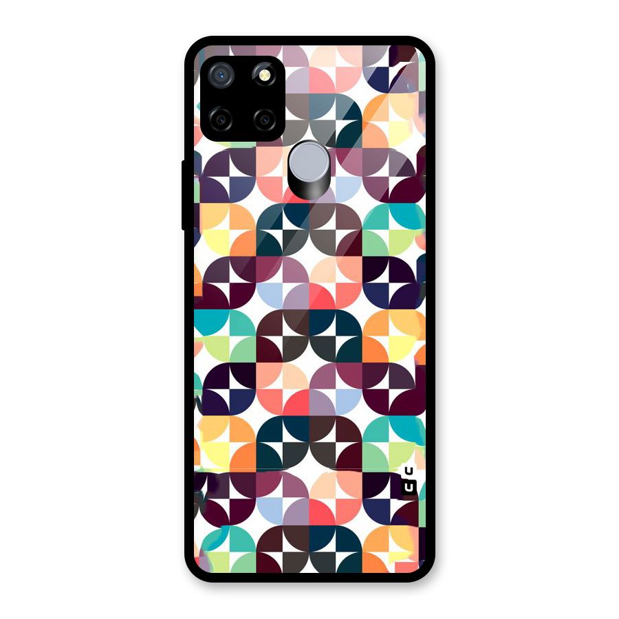 Multicolor Arc Glass Back Case for Realme C15