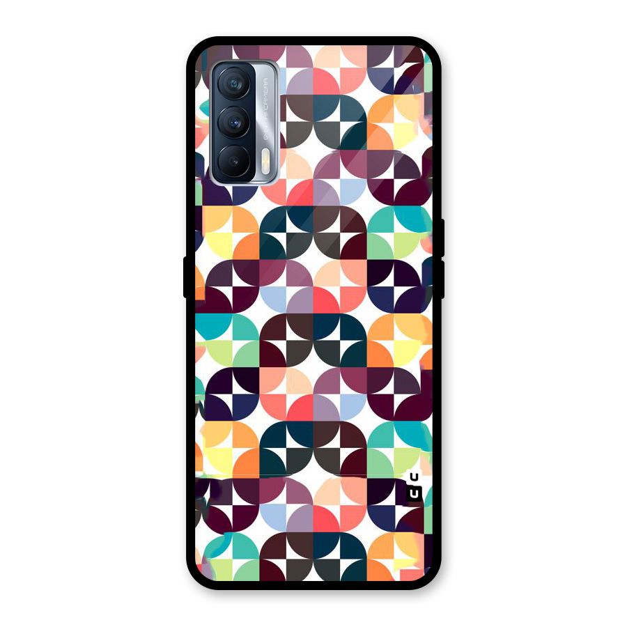 Multicolor Arc Glass Back Case for Realme X7