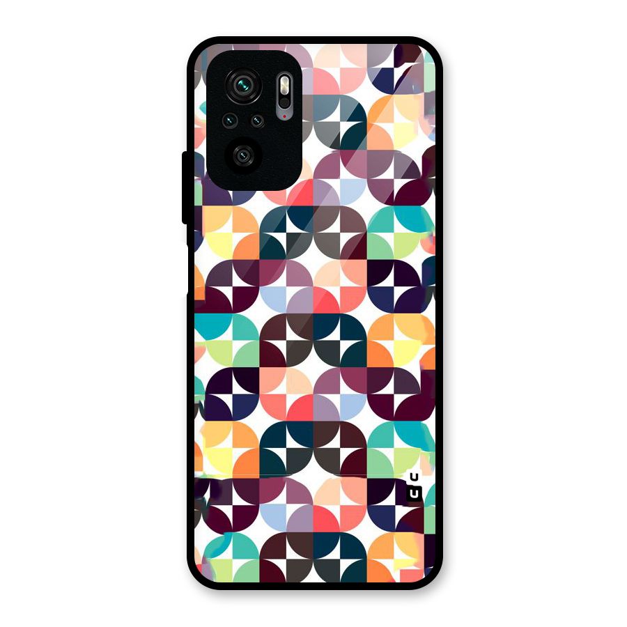 Multicolor Arc Glass Back Case for Redmi Note 10S