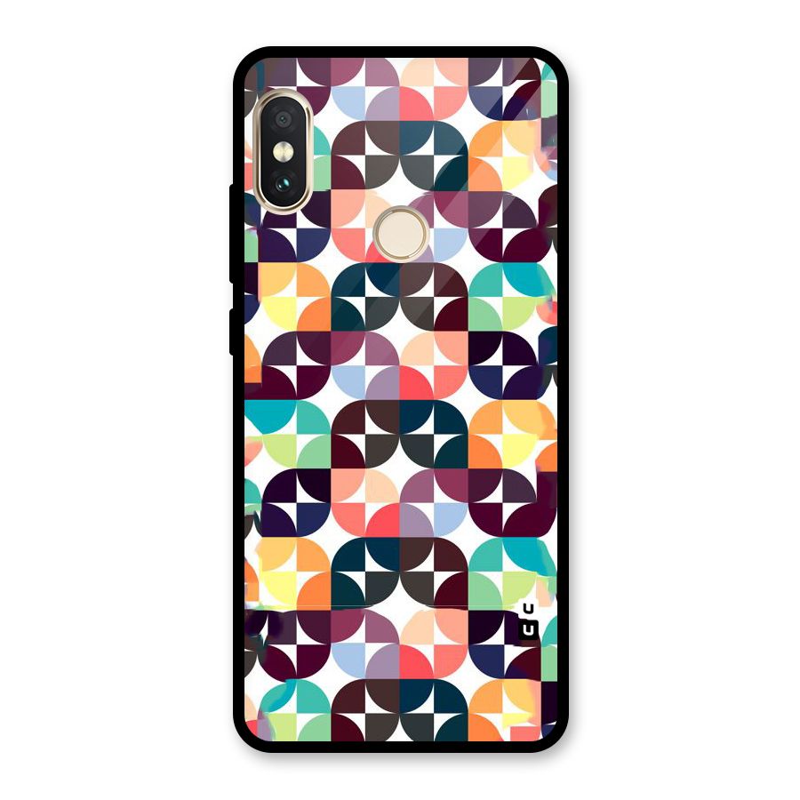 Multicolor Arc Glass Back Case for Redmi Note 5 Pro