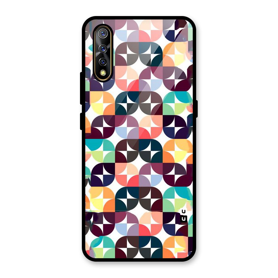 Multicolor Arc Glass Back Case for Vivo S1