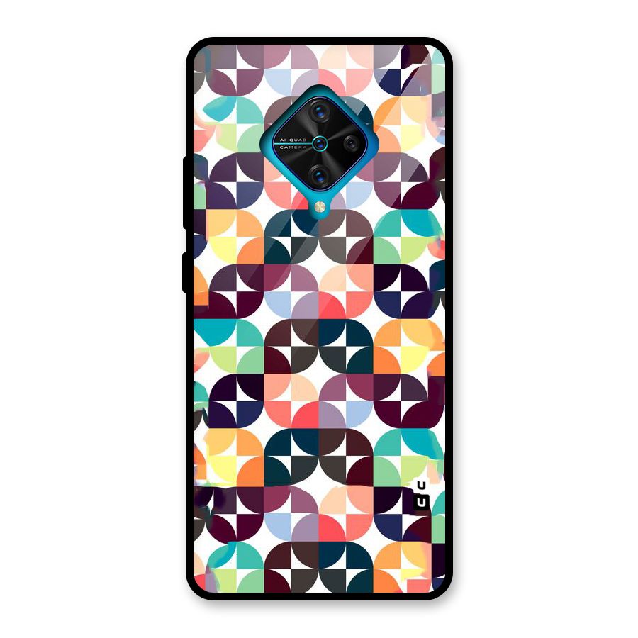 Multicolor Arc Glass Back Case for Vivo S1 Pro