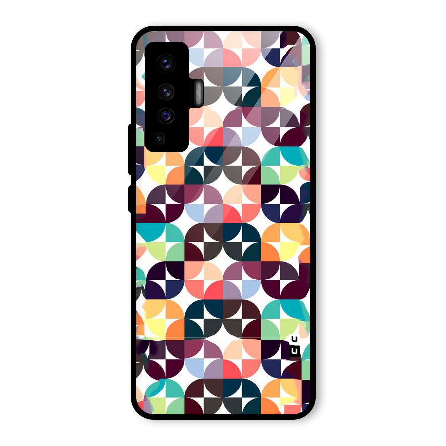 Multicolor Arc Glass Back Case for Vivo X50