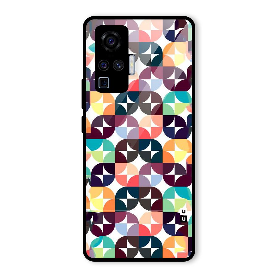 Multicolor Arc Glass Back Case for Vivo X50 Pro