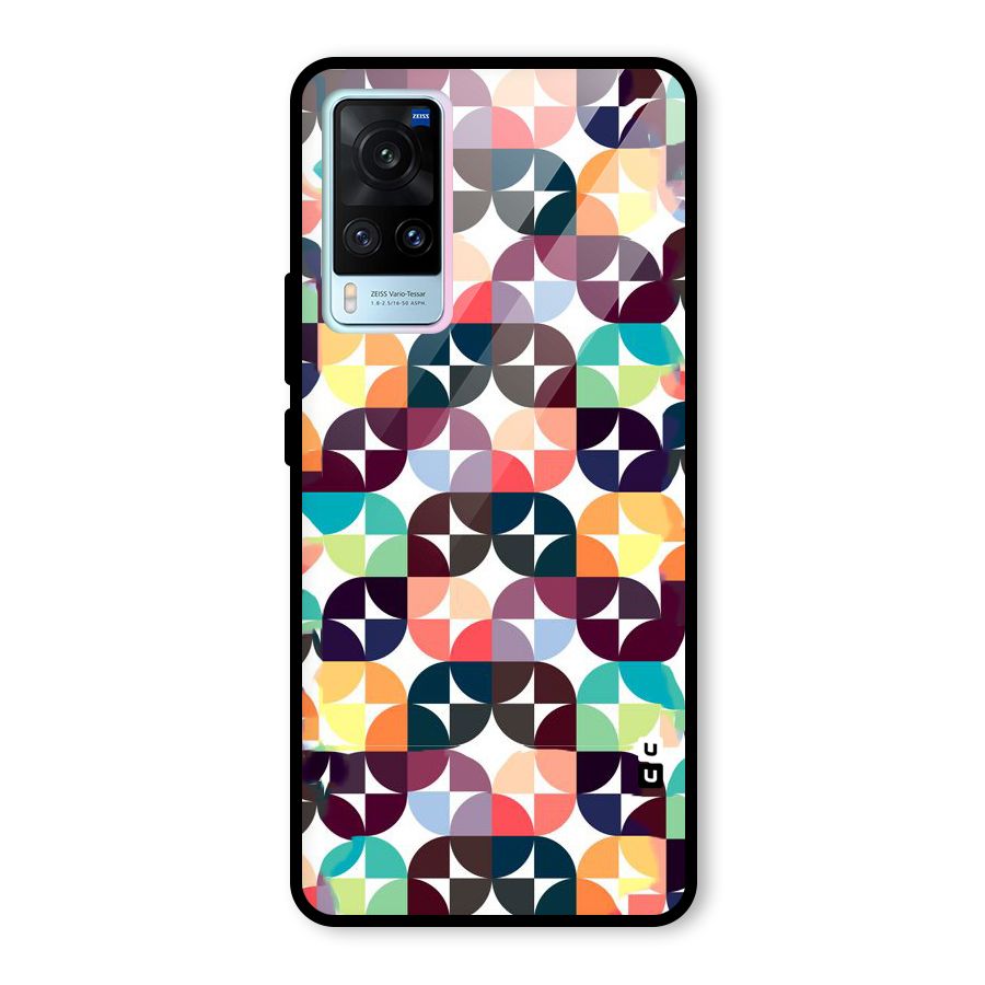Multicolor Arc Glass Back Case for Vivo X60