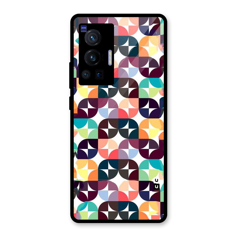 Multicolor Arc Glass Back Case for Vivo X70 Pro