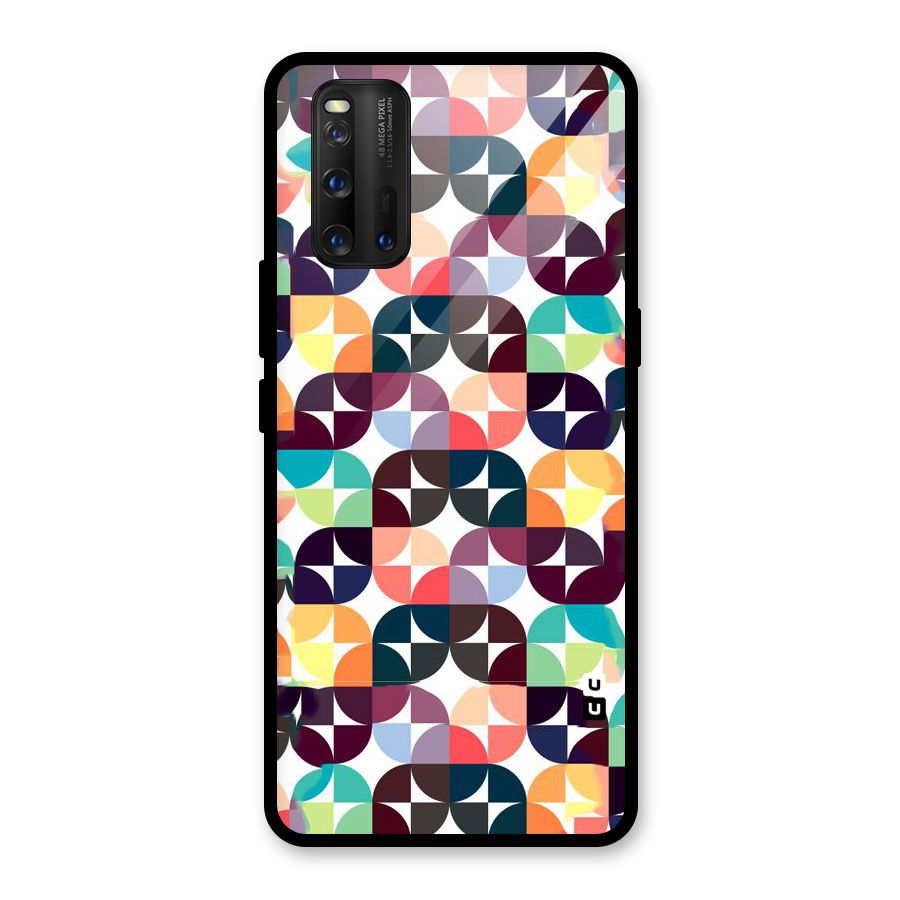 Multicolor Arc Glass Back Case for Vivo iQOO 3