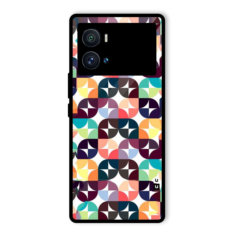 Multicolor Arc Glass Back Case for Vivo iQOO 9 Pro