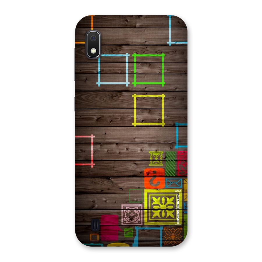 Multicolor Frame Design Back Case for Galaxy A10