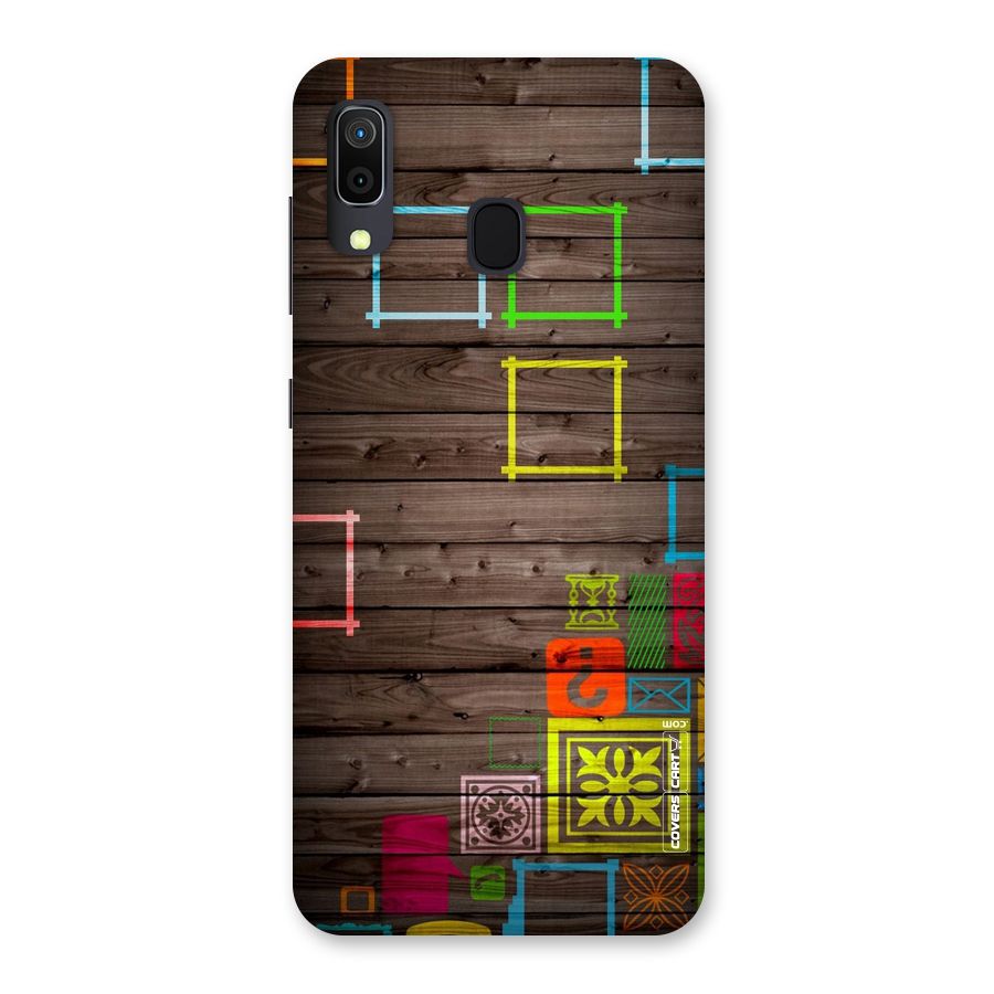 Multicolor Frame Design Back Case for Galaxy A20