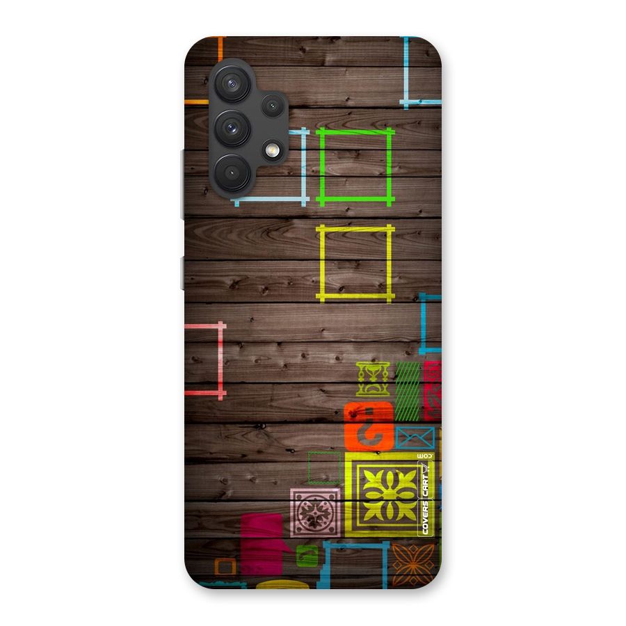 Multicolor Frame Design Back Case for Galaxy A32
