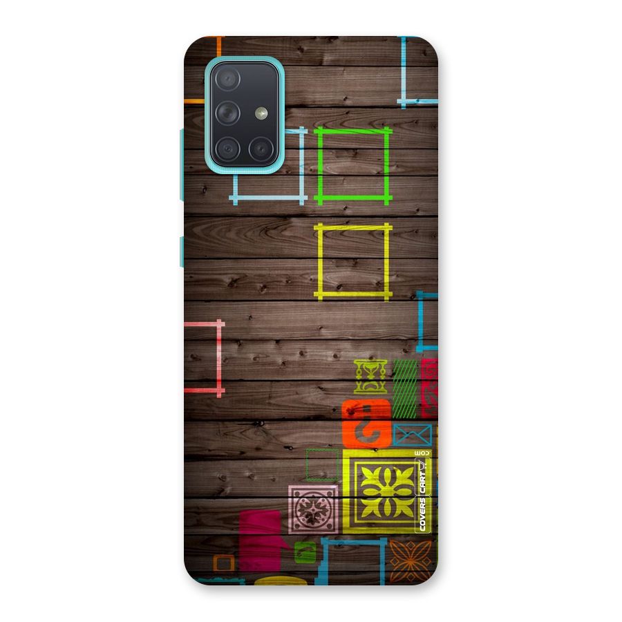 Multicolor Frame Design Back Case for Galaxy A71
