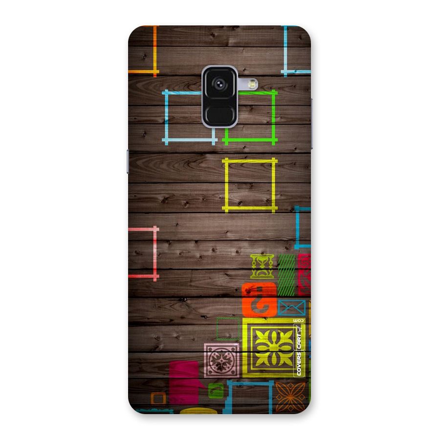Multicolor Frame Design Back Case for Galaxy A8 Plus