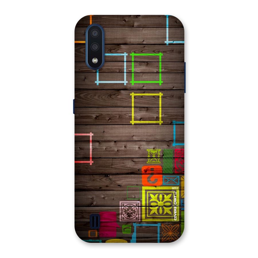 Multicolor Frame Design Back Case for Galaxy M01