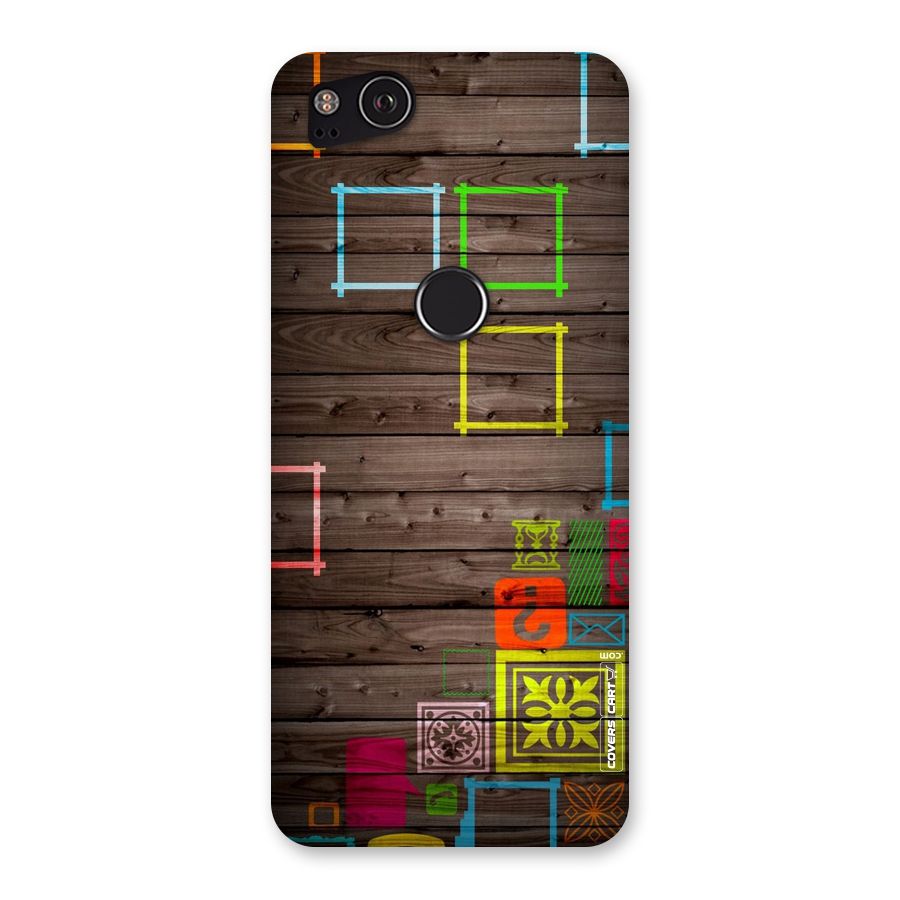 Multicolor Frame Design Back Case for Google Pixel 2