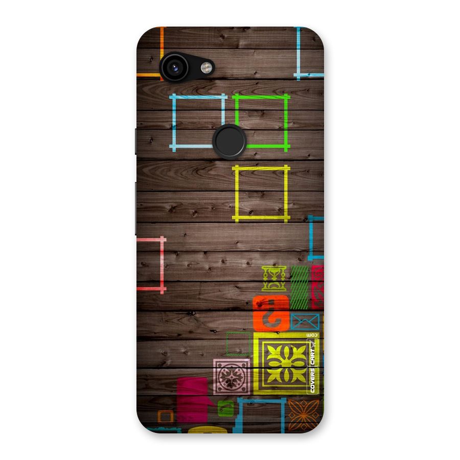 Multicolor Frame Design Back Case for Google Pixel 3a
