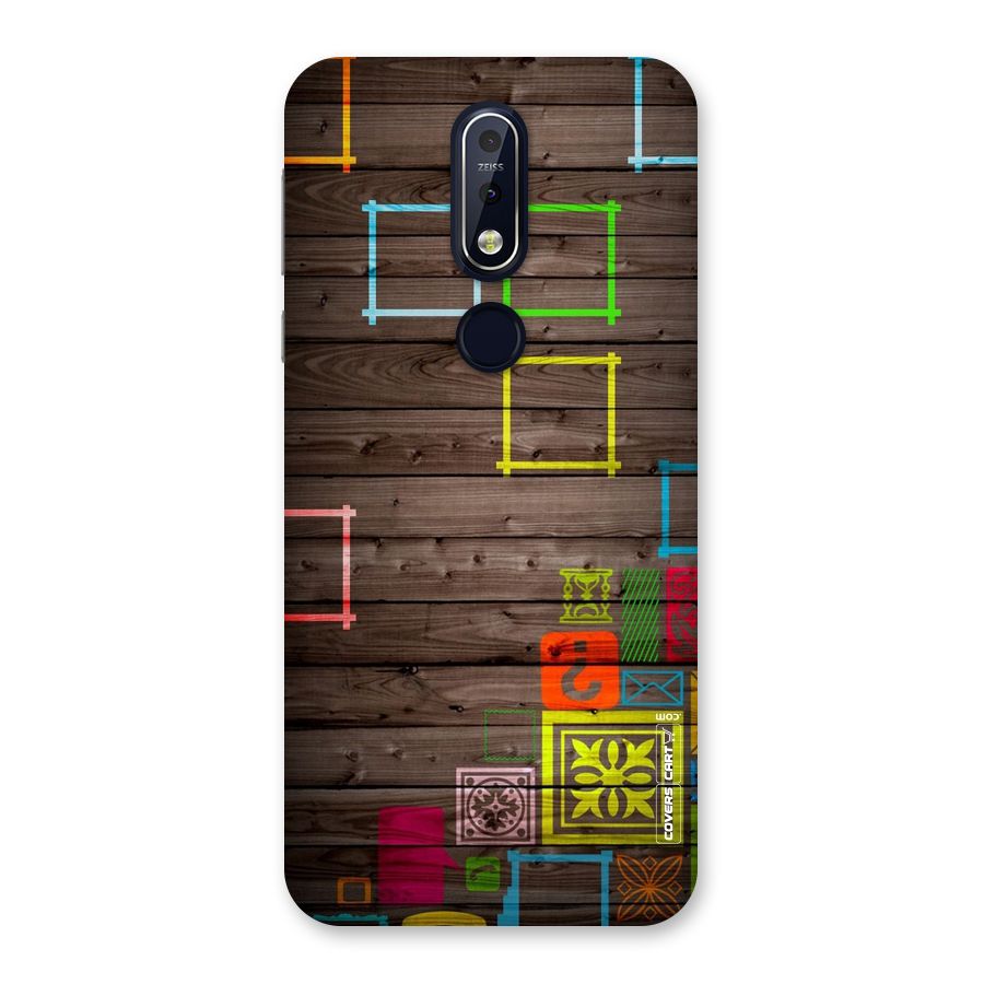 Multicolor Frame Design Back Case for Nokia 7.1