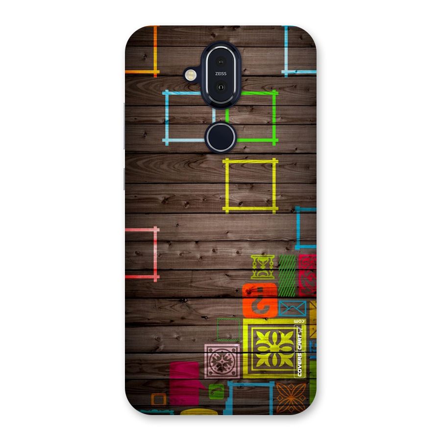 Multicolor Frame Design Back Case for Nokia 8.1