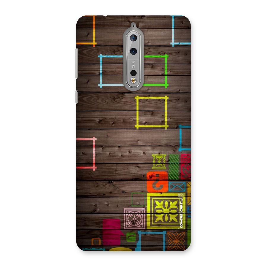 Multicolor Frame Design Back Case for Nokia 8