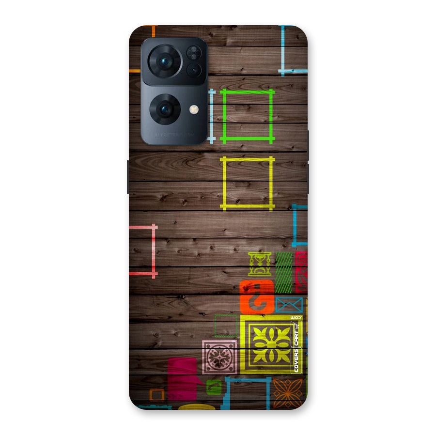 Multicolor Frame Design Back Case for Oppo Reno7 Pro 5G