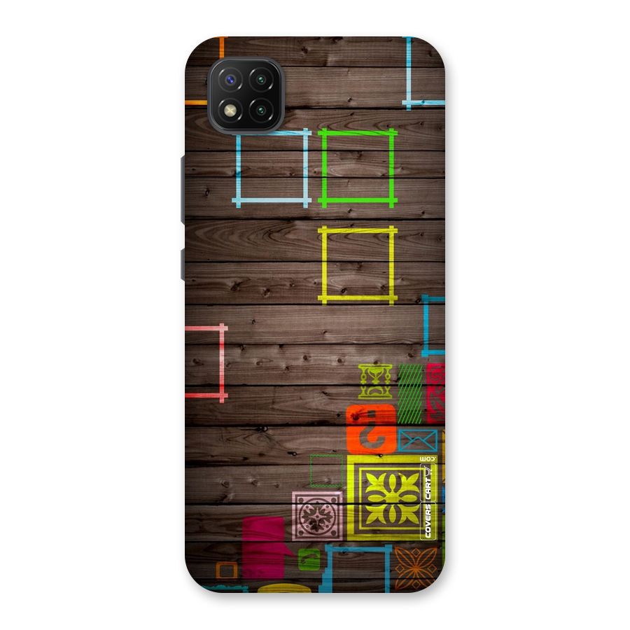 Multicolor Frame Design Back Case for Poco C3