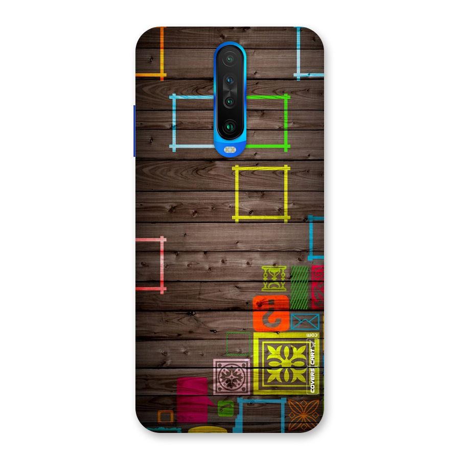 Multicolor Frame Design Back Case for Poco X2