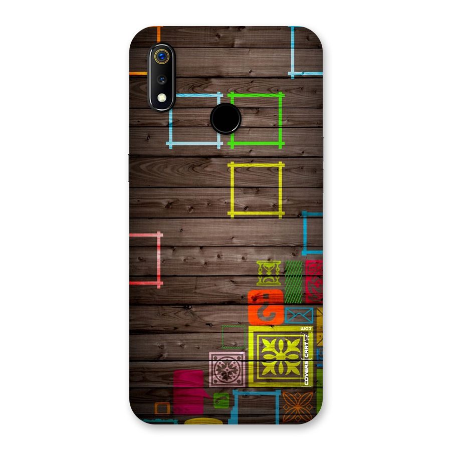 Multicolor Frame Design Back Case for Realme 3