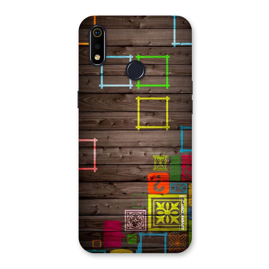 Multicolor Frame Design Back Case for Realme 3i