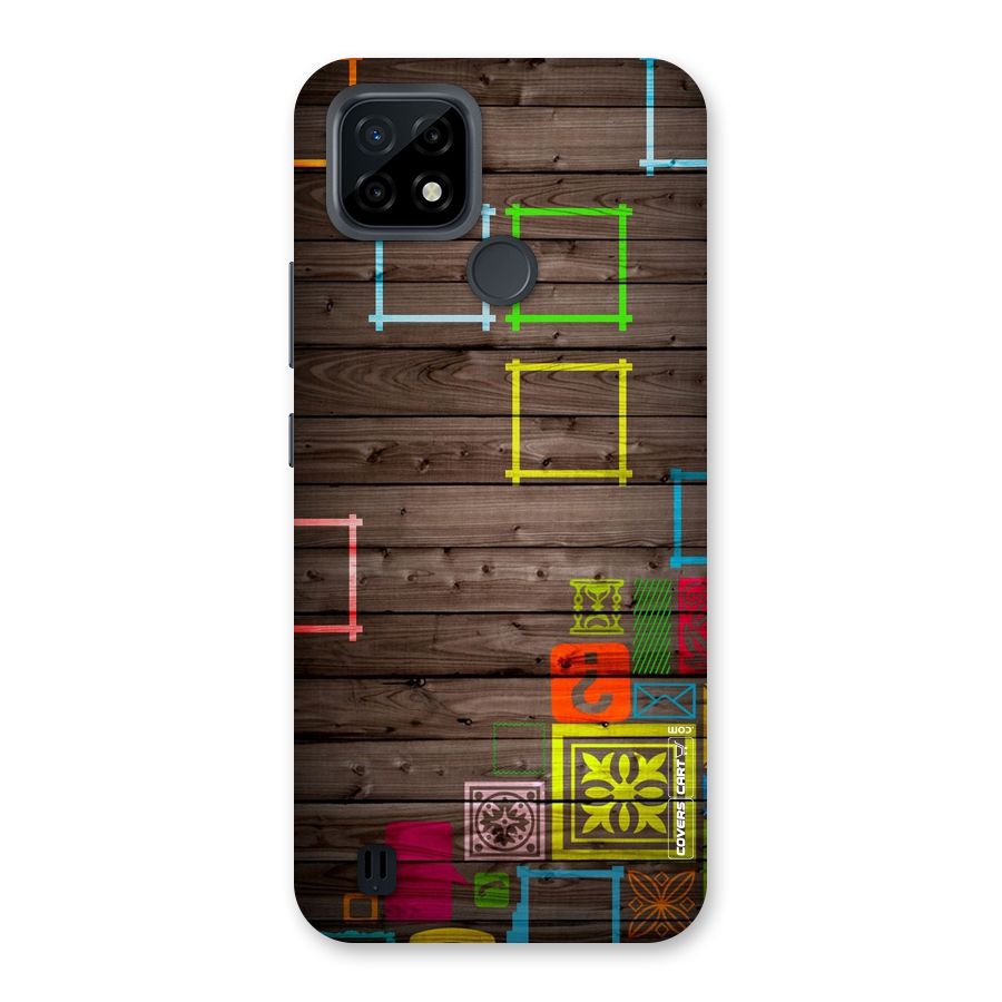 Multicolor Frame Design Back Case for Realme C21