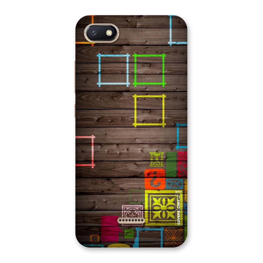 Multicolor Frame Design Back Case for Redmi 6A